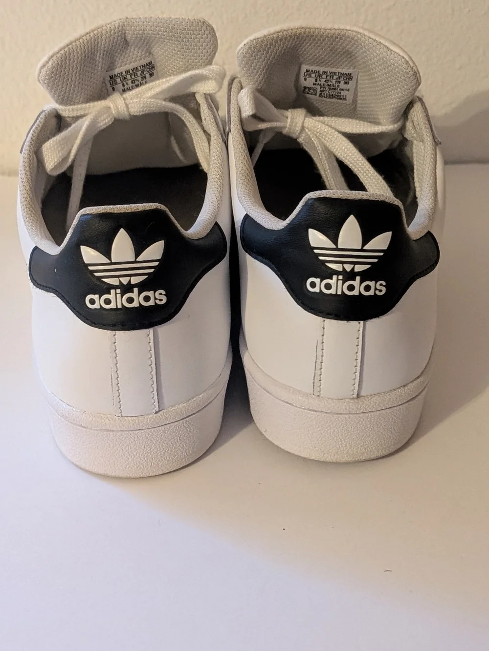 Adidas White & Black Superstar Sneakers